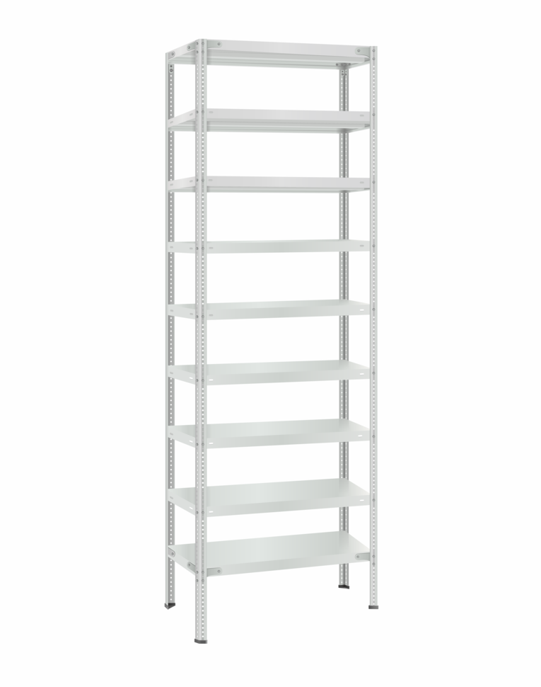 Стеллаж металлический Титан МС-500 2400х700х500 9 полок купить в Кемерово Стеллаж металлический Титан МС-500 2400х700х500 9 полок купить в Кемерово