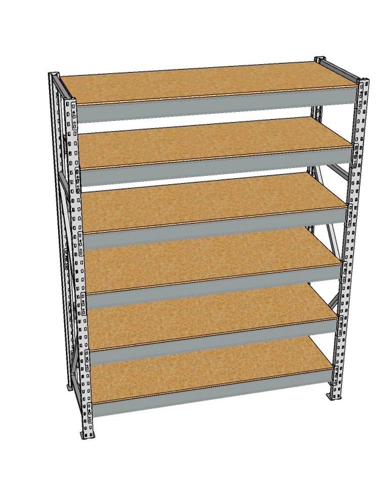 Стеллаж грузовой СГР 2000x1200x600 6 полок (ДСП) купить в Кемерово Стеллаж грузовой СГР 2000x1200x600 6 полок (ДСП) купить в Кемерово