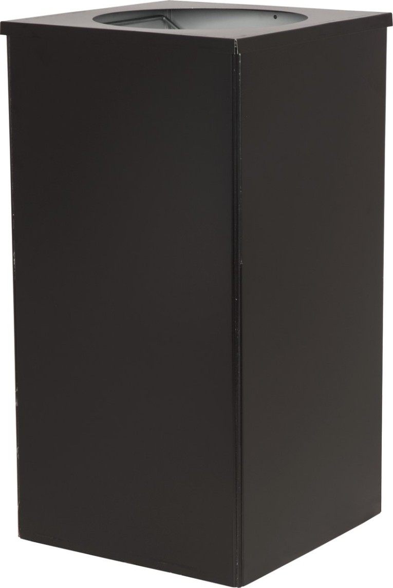 Урна 80 литров Квадро-24 черный купить в Кемерово