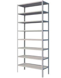 Стеллаж MS Standart 2200х700х400 8 полок Стеллаж MS Standart 2200х700х400 8 полок