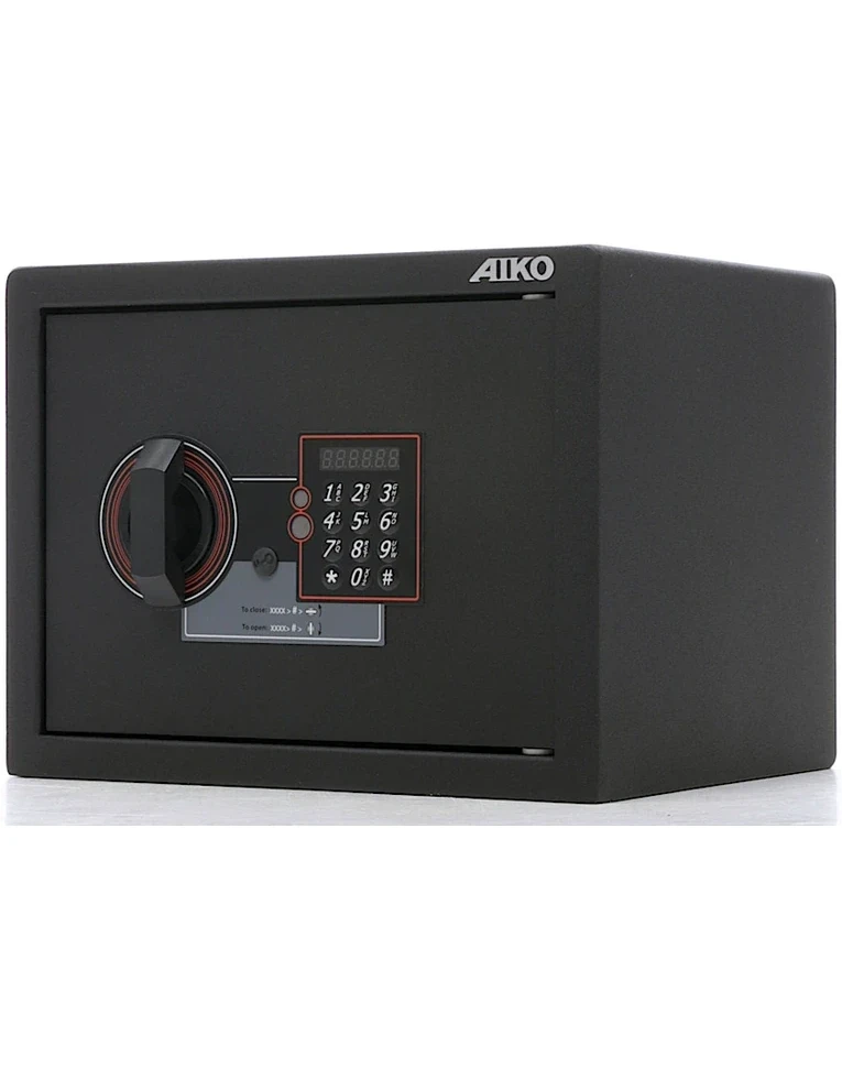 Гостиничный сейф Aiko SH-23.EL new, закрытый вид справа