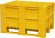 BoxPallet 1200х1000х740 мм сплошной желтый купить в Кемерово