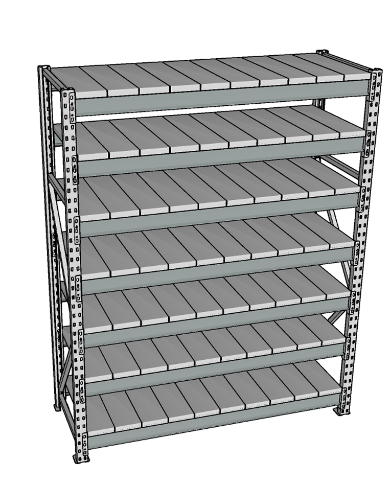 Стеллаж грузовой СГР 2000x1500x600 7 полок (металл) купить в Кемерово Стеллаж грузовой СГР 2000x1500x600 7 полок (металл) купить в Кемерово
