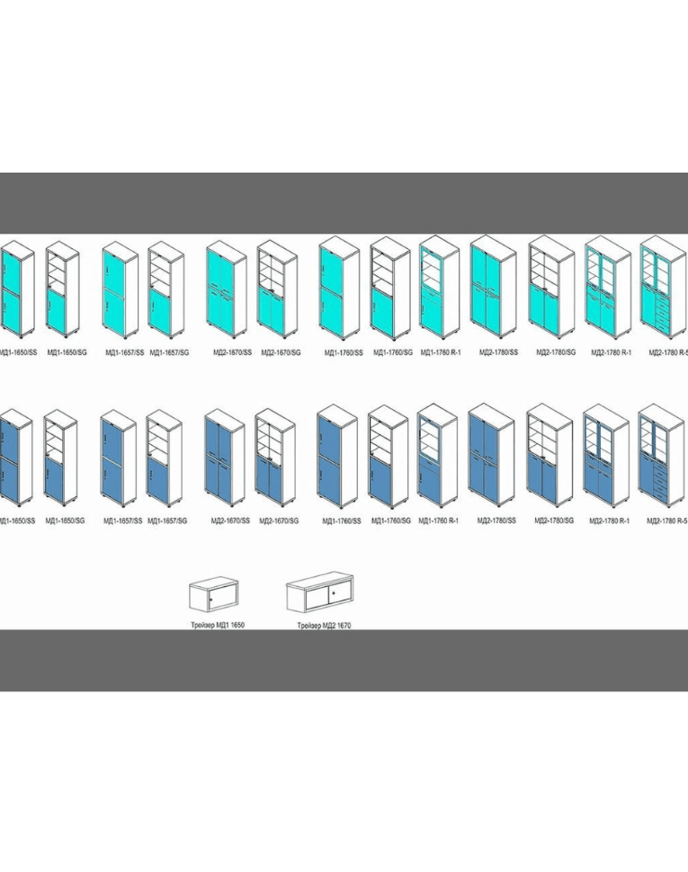 Медицинский шкаф HILFE МД 1 1657/SS купить в Кемерово