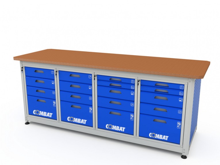 Верстак четырехтумбовый COMBAT 44455.2340 купить в Кемерово Верстак четырехтумбовый COMBAT 44455.2340 купить в Кемерово