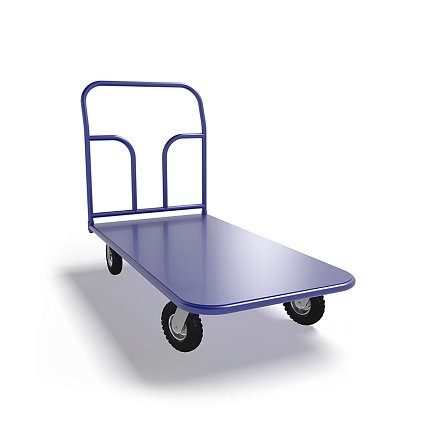 Платформенная тележка ТП 5 (г/п 300 кг, 1200x700 мм, колеса пневматические 250 мм) купить в Кемерово