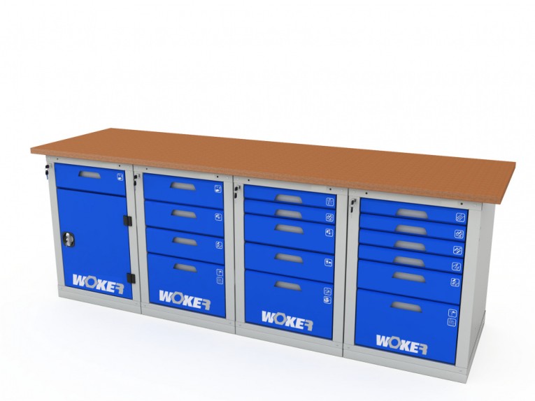 Верстак четырехтумбовый WOKER PRO 42456.2400 купить в Кемерово