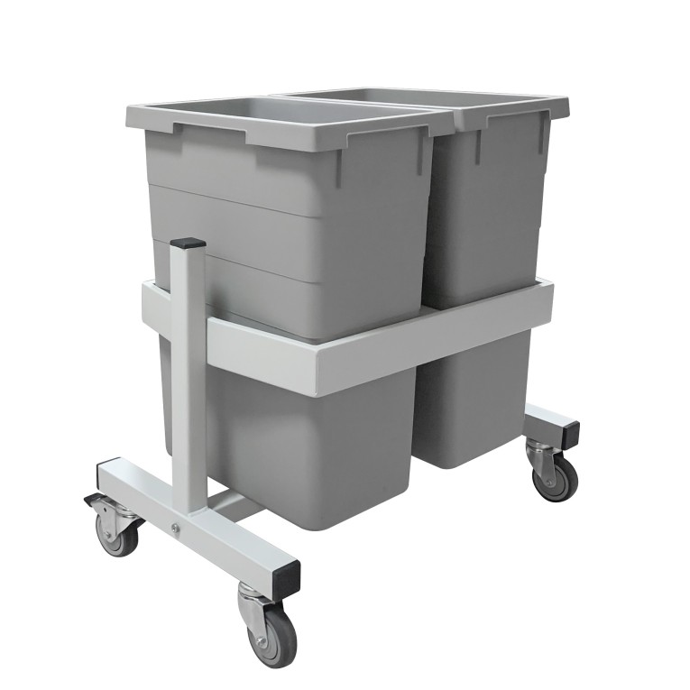 Подкатная подставка держатель для 2-х контейнеров Gresson ПДК-2 купить в Кемерово Подкатная подставка держатель для 2-х контейнеров Gresson ПДК-2 купить в Кемерово