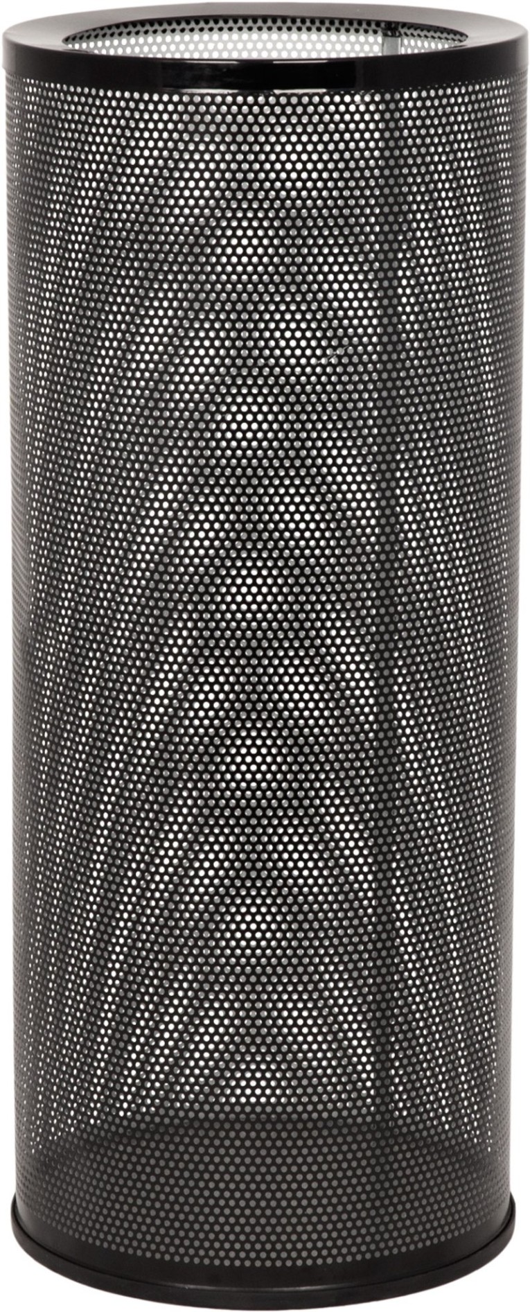 Урна для мусора 30 литров перф. черный купить в Кемерово