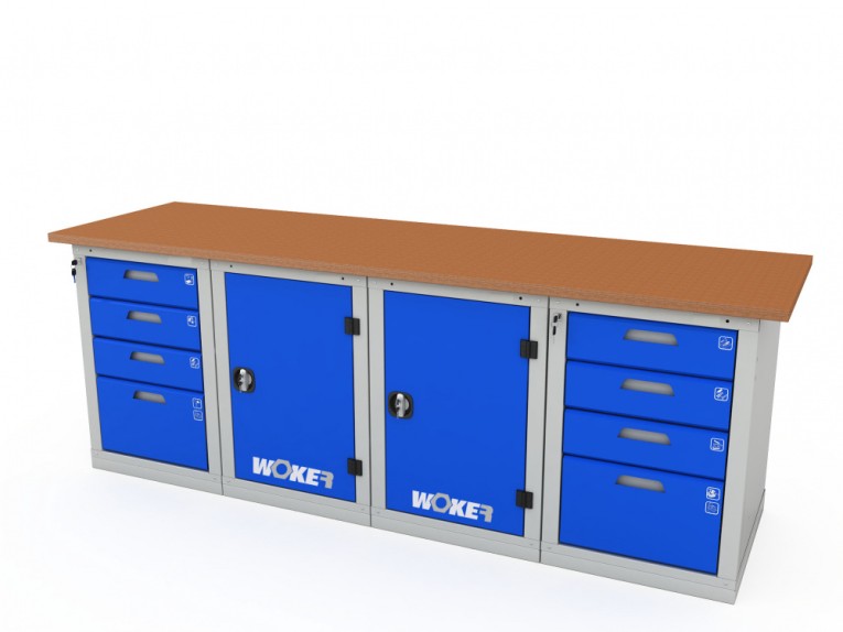 Верстак четырехтумбовый WOKER PRO 44114.2400 купить в Кемерово