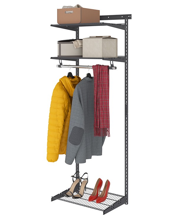 Гардеробная система Практик Home Basic G60 графит купить в Кемерово Гардеробная система Практик Home Basic G60 графит купить в Кемерово