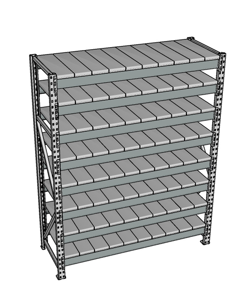 Стеллаж грузовой СГР 2500x2100x500 8 полок (металл) купить в Кемерово Стеллаж грузовой СГР 2500x2100x500 8 полок (металл) купить в Кемерово