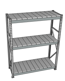 Стеллаж грузовой СГР 2000x2100x600 3 полки (металл)