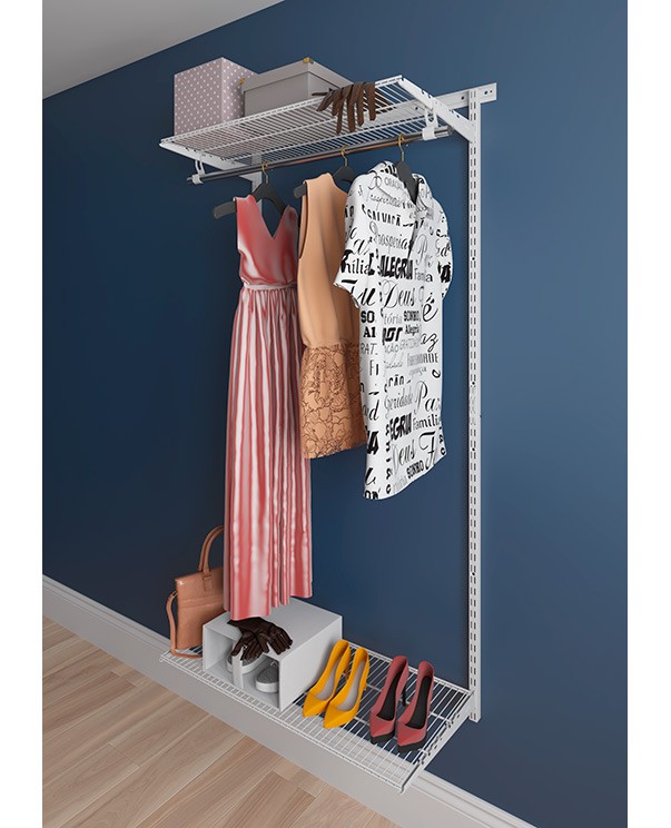 Гардеробная система Практик Home Basic G90 белая купить в Кемерово Гардеробная система Практик Home Basic G90 белая купить в Кемерово