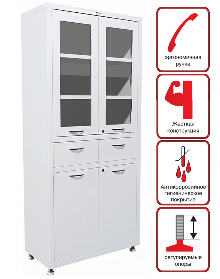Медицинский шкаф HILFE МД 2 1780 R-1 купить в Кемерово