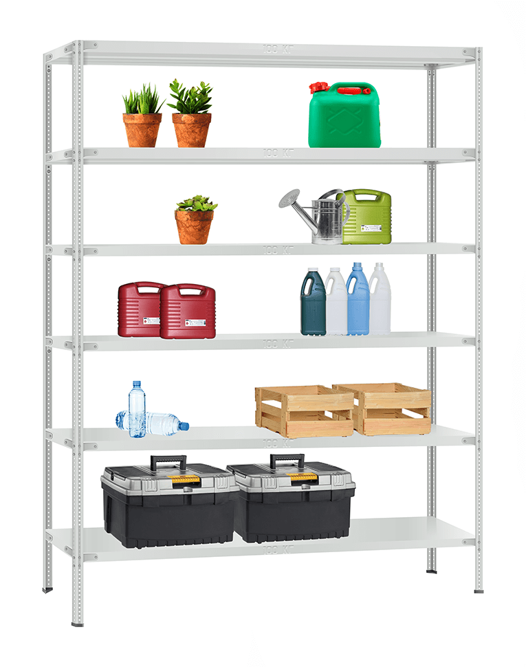 Стеллаж металлический Титан МС-900 2000x1000x400 6 полок купить в Кемерово Стеллаж металлический Титан МС-900 2000x1000x400 6 полок купить в Кемерово