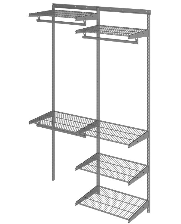 Гардеробная система Практик Home Optima G120 графит купить в Кемерово Гардеробная система Практик Home Optima G120 графит купить в Кемерово