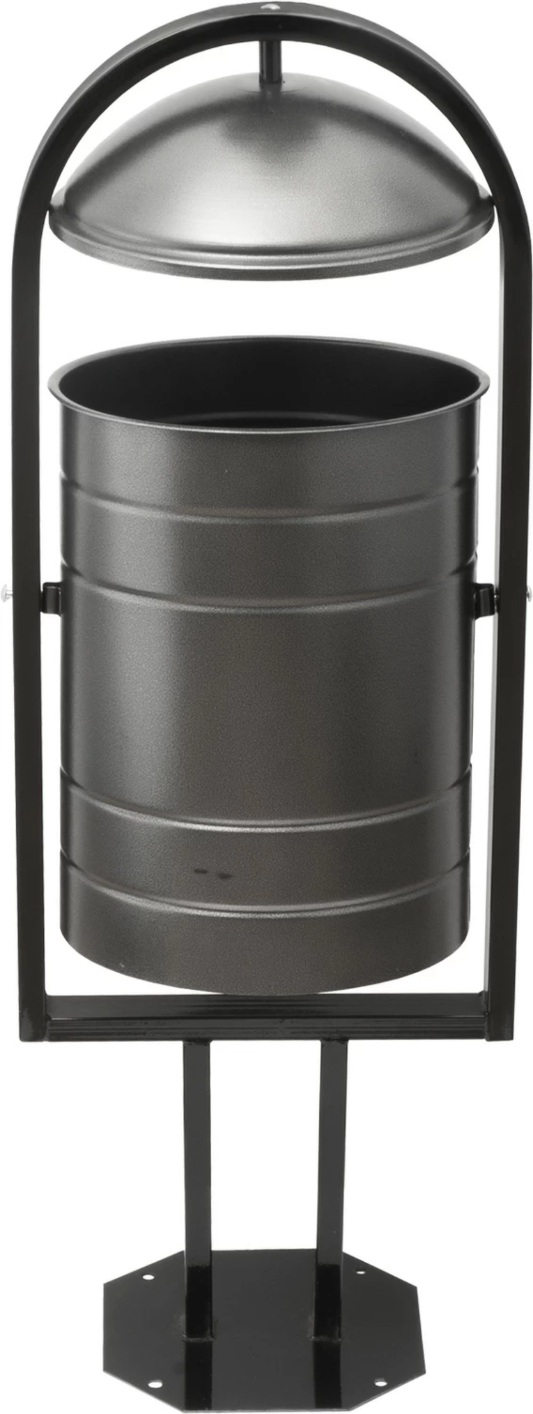 Урна уличная 370х300х1000 серебряная купить в Кемерово