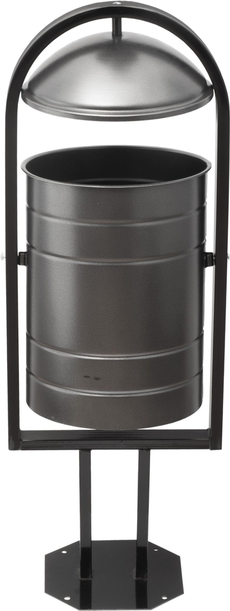 Урна уличная 370х300х1000 серебряная купить в Кемерово