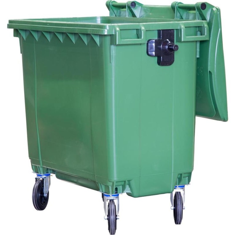 Мусорный контейнер 770л. зелёный купить в Кемерово