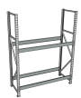 Стеллаж грузовой СГР 2500x1500x600 2 полки (без настила)