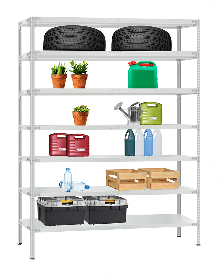 Стеллаж металлический Титан МС-900 2000x1000x500 7 полок купить в Кемерово Стеллаж металлический Титан МС-900 2000x1000x500 7 полок купить в Кемерово