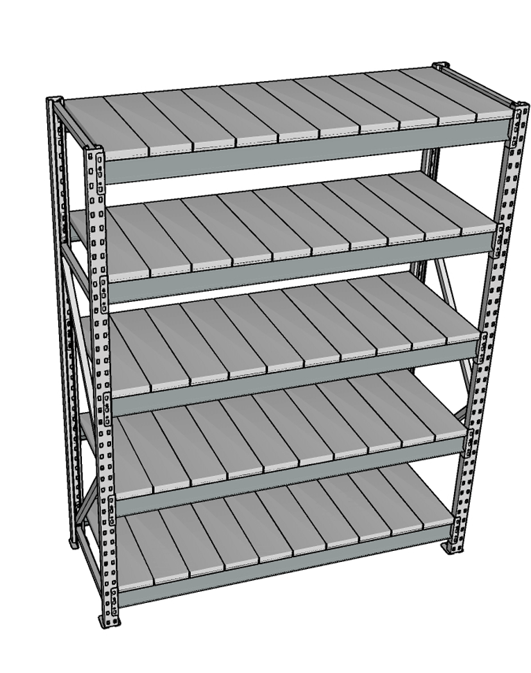 Стеллаж грузовой СГР 2500x1800x500 5 полок (металл) купить в Кемерово Стеллаж грузовой СГР 2500x1800x500 5 полок (металл) купить в Кемерово