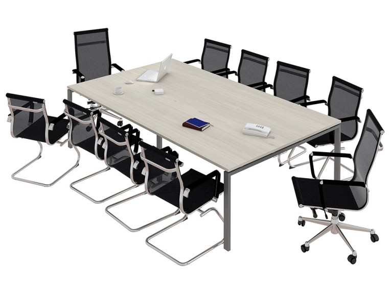 Стол для переговоров NT 320х144 вяз натуральный/антрацит купить в Кемерово Стол для переговоров NT 320х144 вяз натуральный/антрацит купить в Кемерово