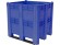 BoxPallet 1300х1150х1250 сплошной, на 3 полозьях синий купить в Кемерово