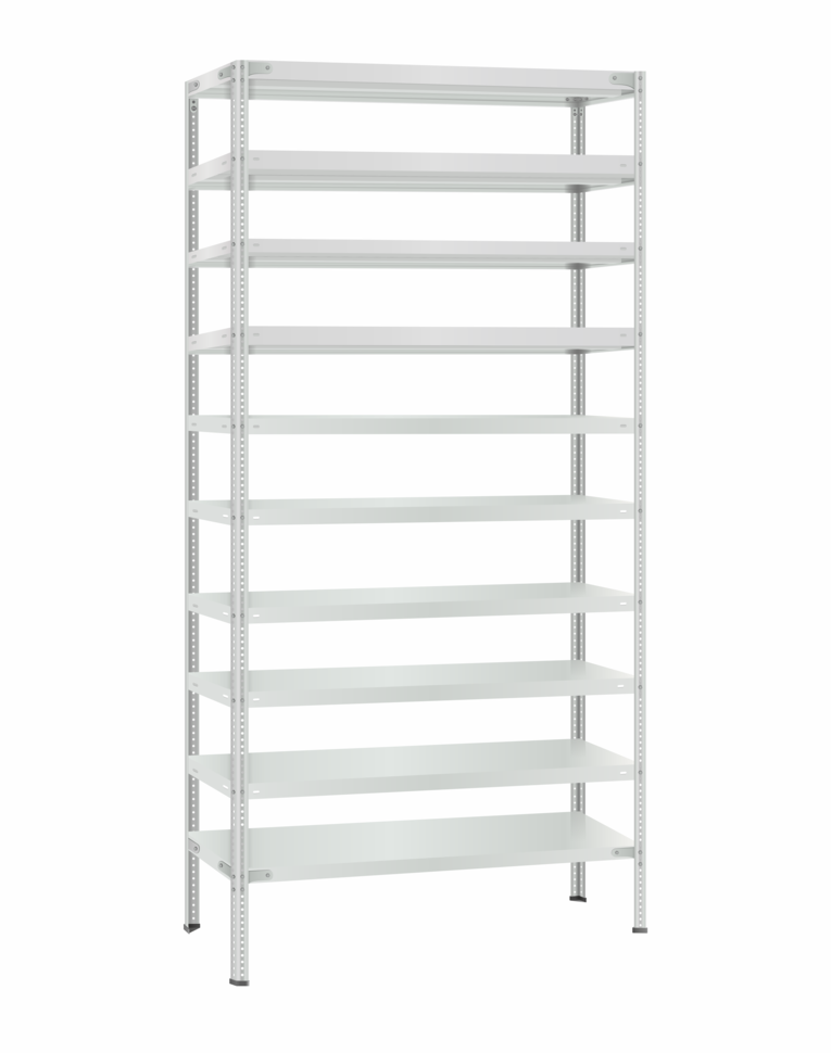 Стеллаж металлический Титан МС-500 2400х1000х500 10 полок купить в Кемерово Стеллаж металлический Титан МС-500 2400х1000х500 10 полок купить в Кемерово