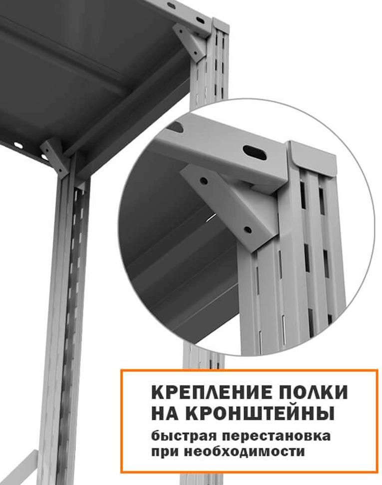 Стеллаж ТСУ 1800x1500x400 3 полки (150 кг, металл) купить в Кемерово Стеллаж ТСУ 1800x1500x400 3 полки (150 кг, металл) купить в Кемерово