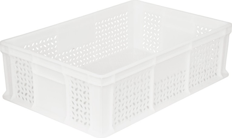 Ящик 600х400х180 мм перфорированный без ручек неокрашенный морозостойкий купить в Кемерово