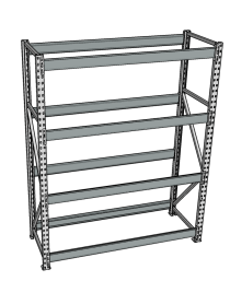 Стеллаж грузовой СГР 3000x900x800 4 полки (без настила)