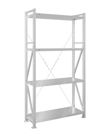 Стеллаж MS U 2500x700x300 4 полки (200 кг, металл)