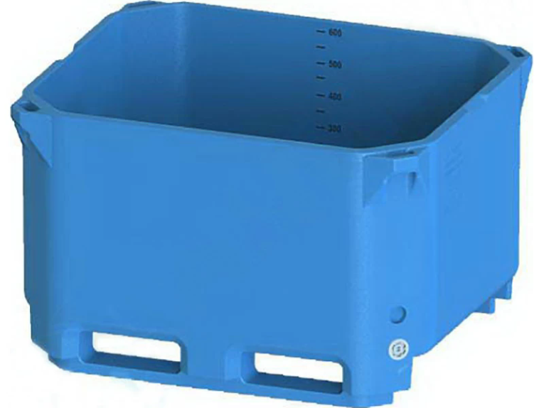 Контейнер 600л. изотермический, без крышки цв. синий купить в Кемерово