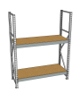 Стеллаж грузовой СГР 3000x1500x600 2 полки (ДСП)