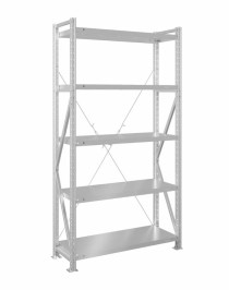 Стеллаж MS U 2000x1200x600 5 полок (180 кг, металл)