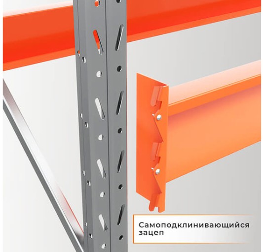 Стеллаж паллетный СПЛ 2000х1800х1100 1 ярус (1300/9700) купить в Кемерово