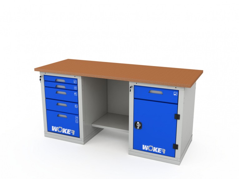 Верстак двухтумбовый WOKER PRO 2502.1800 купить в Кемерово
