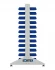 Стеллаж для пластиковых лотков SORTEX двухсторонний 1500x1000x800.01 купить в Кемерово