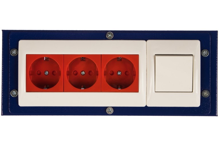 Блок электророзеток для экранов Практик Блок электророзеток для экранов Практик