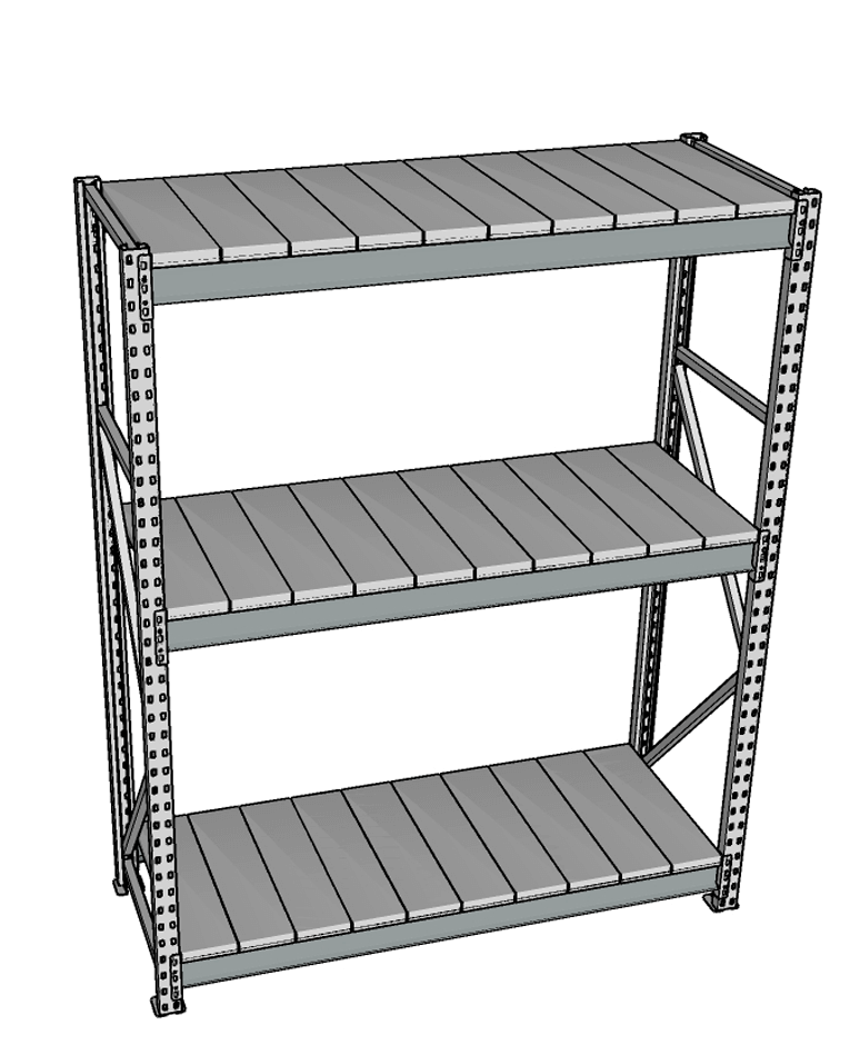 Стеллаж грузовой СГР 3000x2100x400 3 полки (металл) купить в Кемерово Стеллаж грузовой СГР 3000x2100x400 3 полки (металл) купить в Кемерово