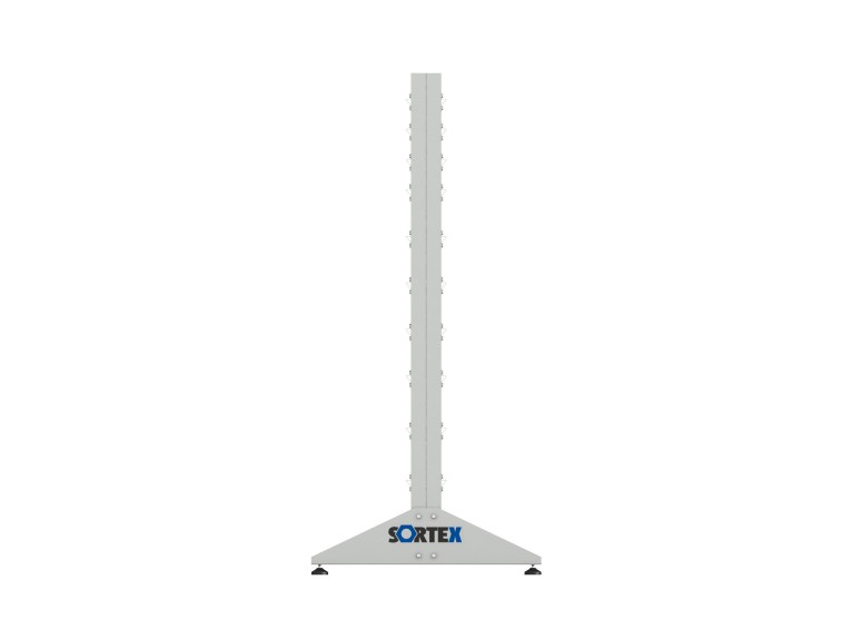 Стеллаж для пластиковых лотков SORTEX двухсторонний 1500x1000x800.03 купить в Кемерово