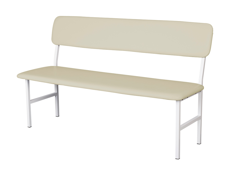 Банкетка медицинская со спинкой МД БС (слоновая кость) купить в Кемерово
