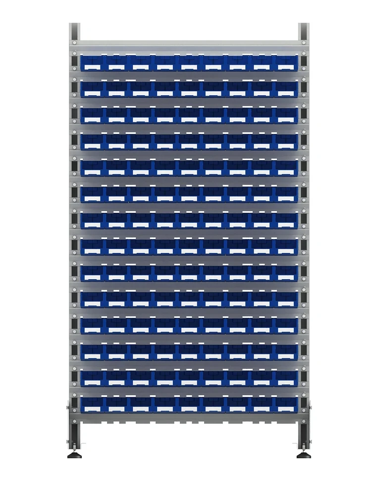 Стеллаж для пластиковых лотков SORTEX двухсторонний 1800x1000x800.01 купить в Кемерово Стеллаж для пластиковых лотков SORTEX двухсторонний 1800x1000x800.01 купить в Кемерово