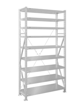 Стеллаж MS U 2000x1200x600 9 полок (400 кг, металл)