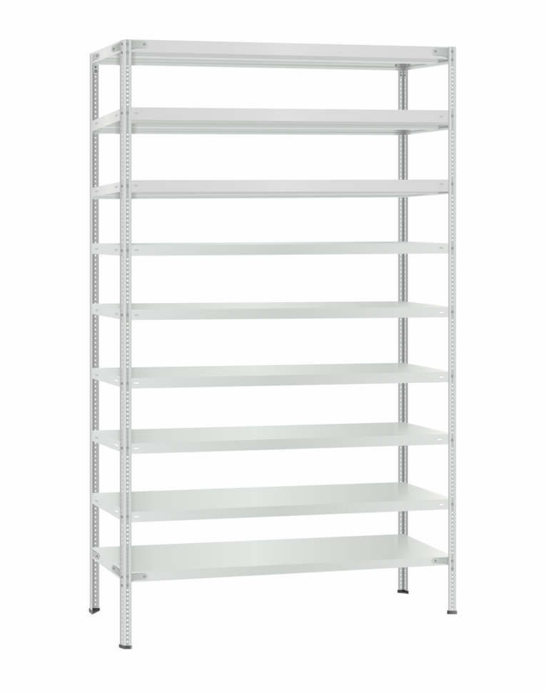 Стеллаж металлический Титан МС-500 2400х1200х500 9 полок купить в Кемерово Стеллаж металлический Титан МС-500 2400х1200х500 9 полок купить в Кемерово