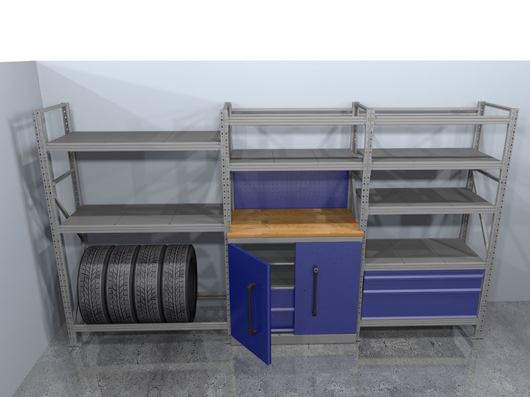 Стеллажная система хранения №2 Гараж купить в Кемерово Стеллажная система хранения №2 Гараж купить в Кемерово