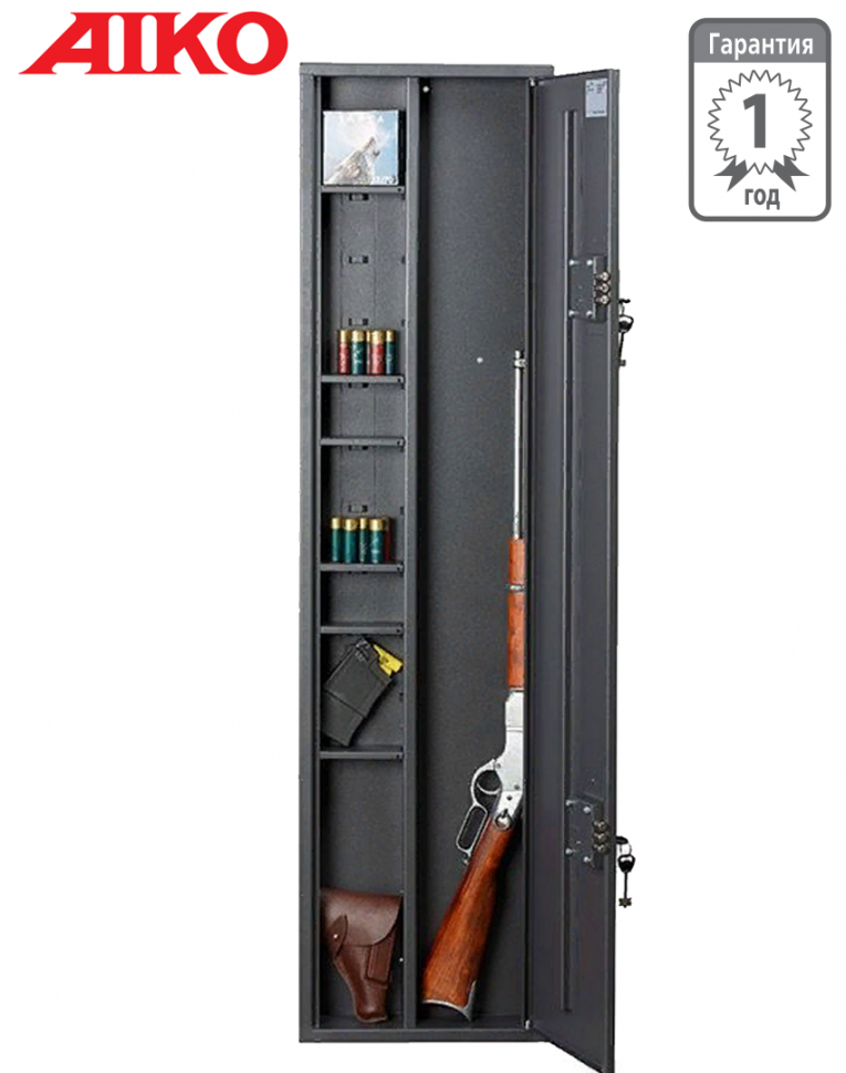 Узкий сейф для оружия Aiko Чирок 1409 (глубина 9 см) купить в Кемерово