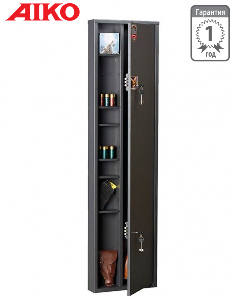 Узкий сейф для оружия Aiko Чирок 1409 (глубина 9 см) купить в Кемерово
